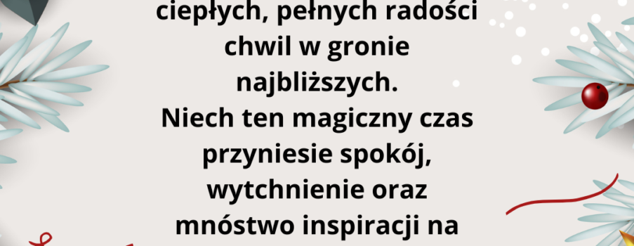 Życzenia świąteczne.